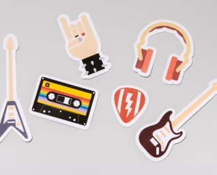 Small vinyl decals